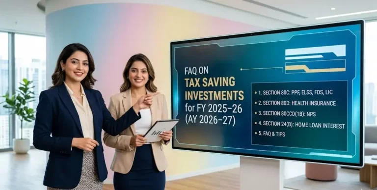 FAQ On Tax Saving Investments in India for FY 2025-26