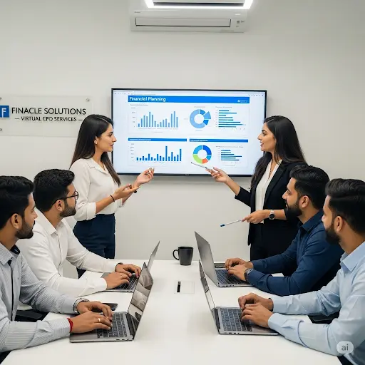 Virtual CFO providing financial planning and analysis for businesses