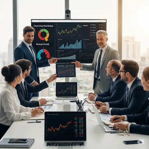 Investment planning with mutual funds, stocks, and diversified portfolios