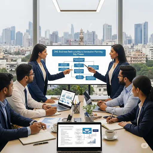 “SME business restructuring and succession planning services in India”