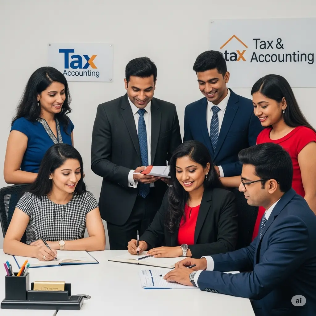 Team of tax and accounting professionals at TaxBizMantra collaborating on financial planning and compliance strategies.