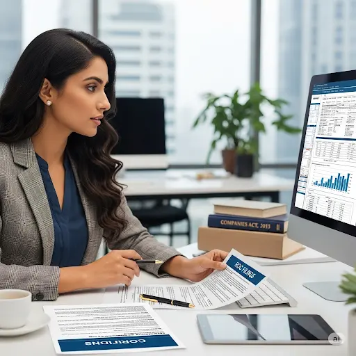 Corporate compliance reporting and ROC filings in India
