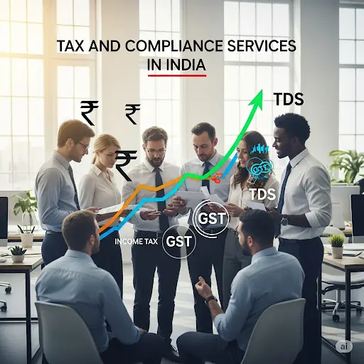 Tax and compliance services for income tax, GST, and TDS in India