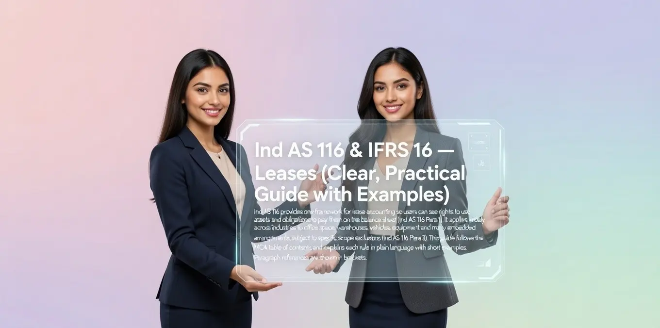 Ind AS 116 and IFRS 16 leases practical lease accounting guide illustration
