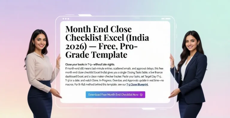 month end close checklist excel india 2025 free finance closing template preview