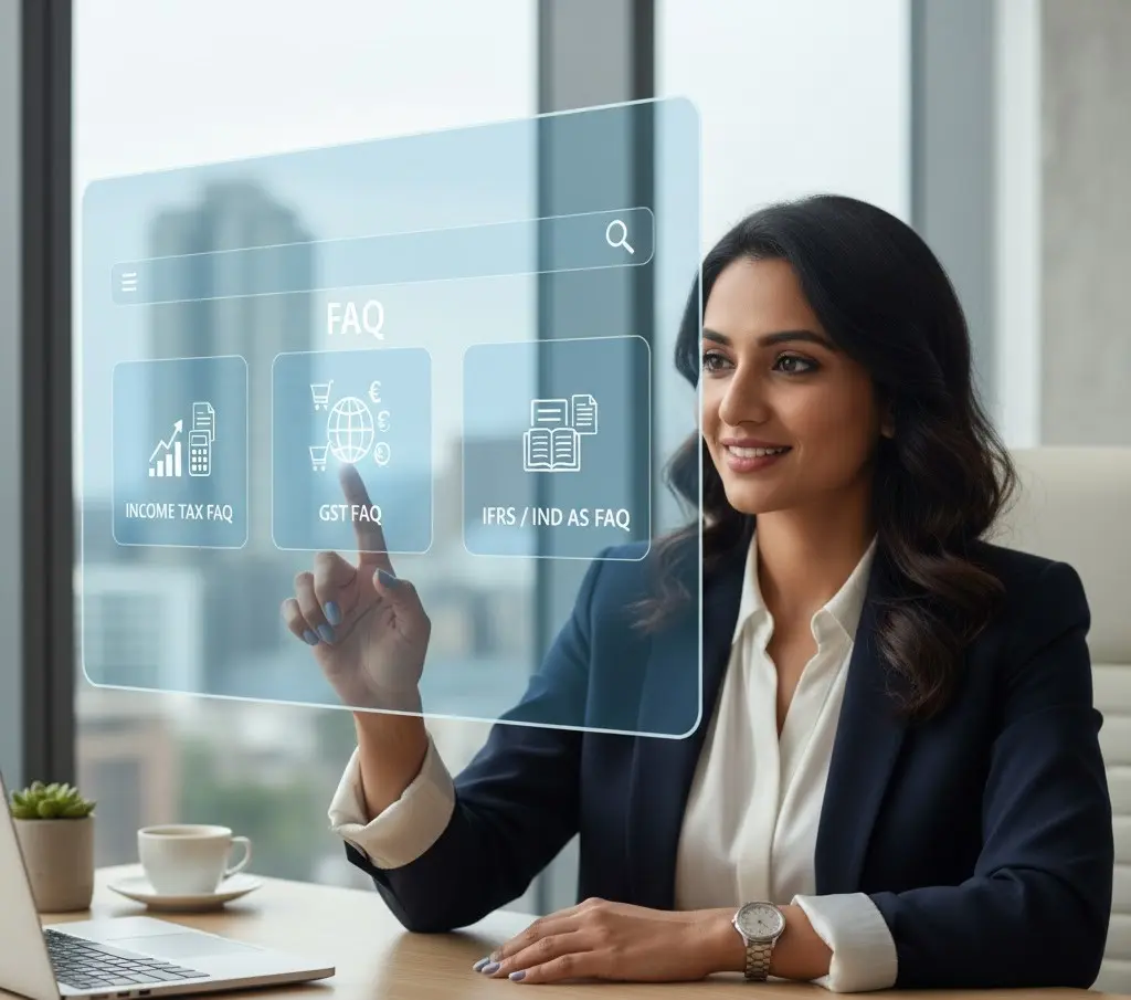 Explore Tax FAQs India hub – Income Tax FAQs GST FAQs Ind AS FAQs