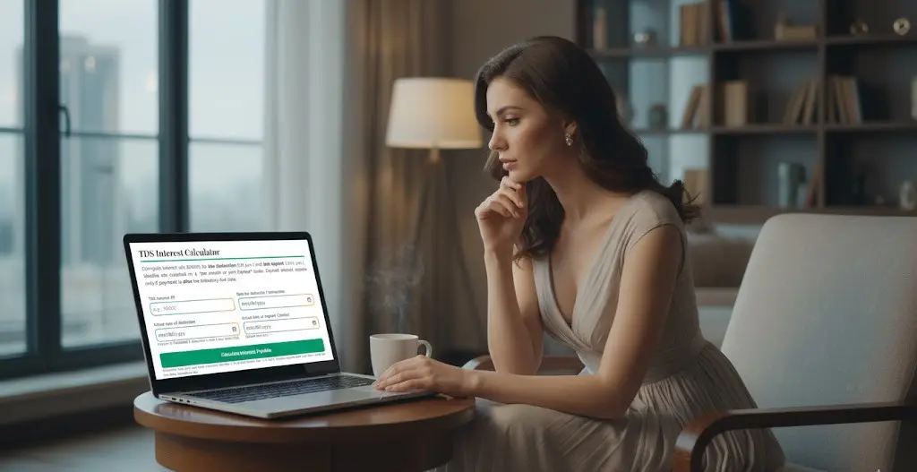 tds late deposit interest calculator is being used by women