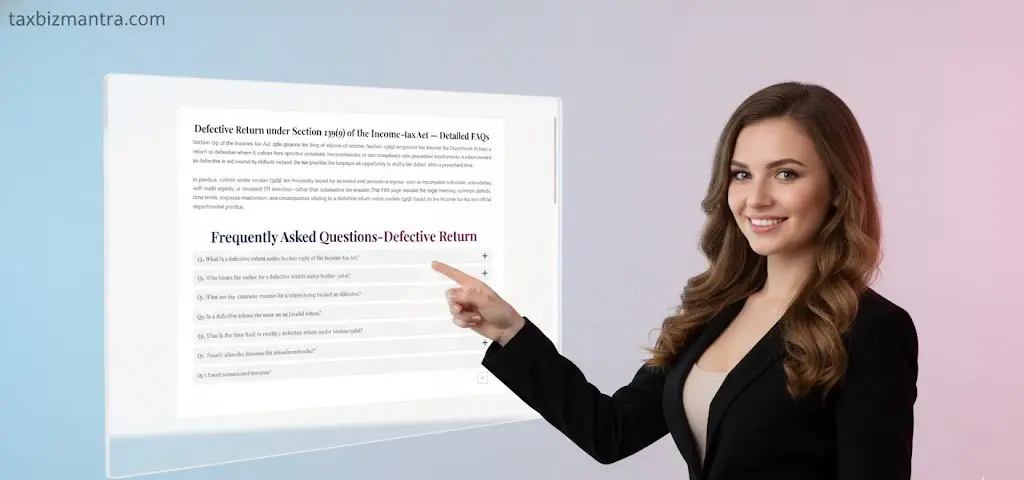 Income tax compliance process for defective return under Section 139(9)