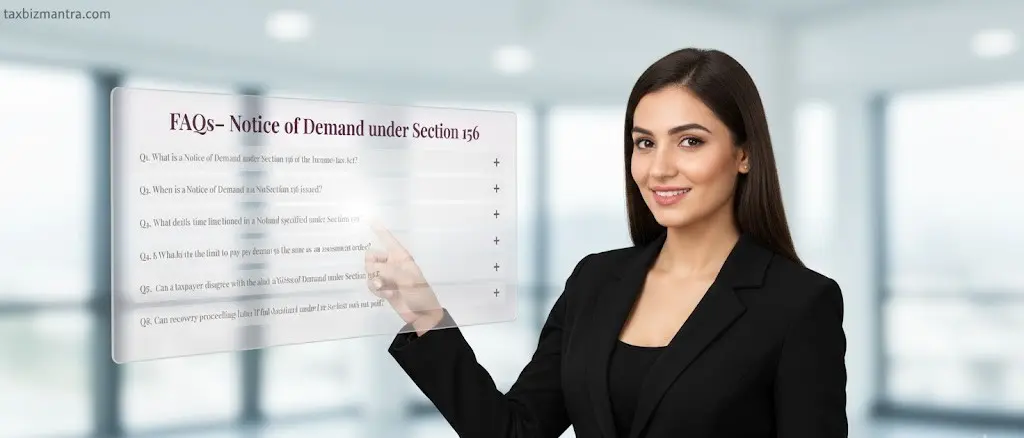 FAQs on income tax Notice of Demand and time limit for payment under Section 156