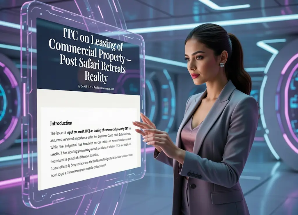 ITC on Leasing of Commercial Property