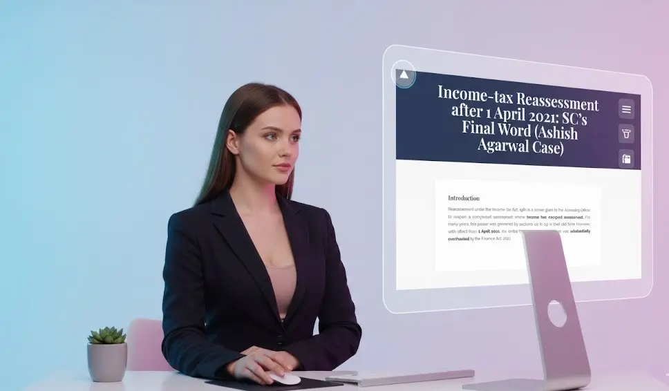 Educational slide on new income-tax reassessment framework and SC decision