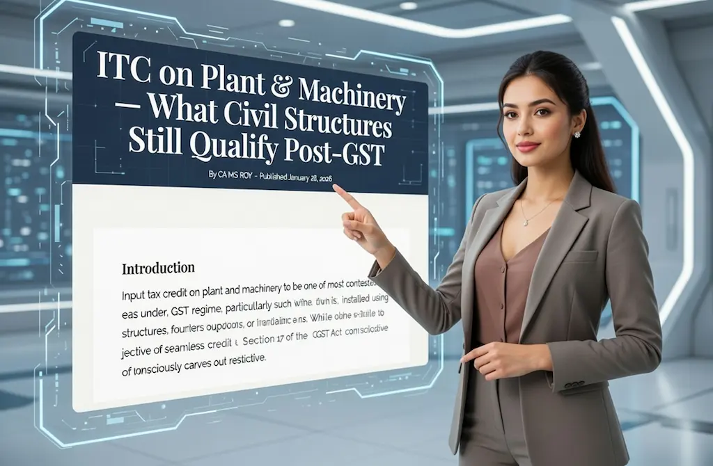 Audit and litigation risks in claiming ITC on plant and machinery under GST