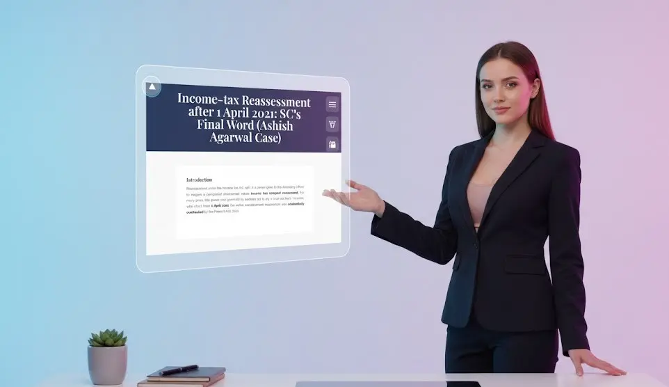 Visual presentation on income-tax reassessment changes and Supreme Court judgment