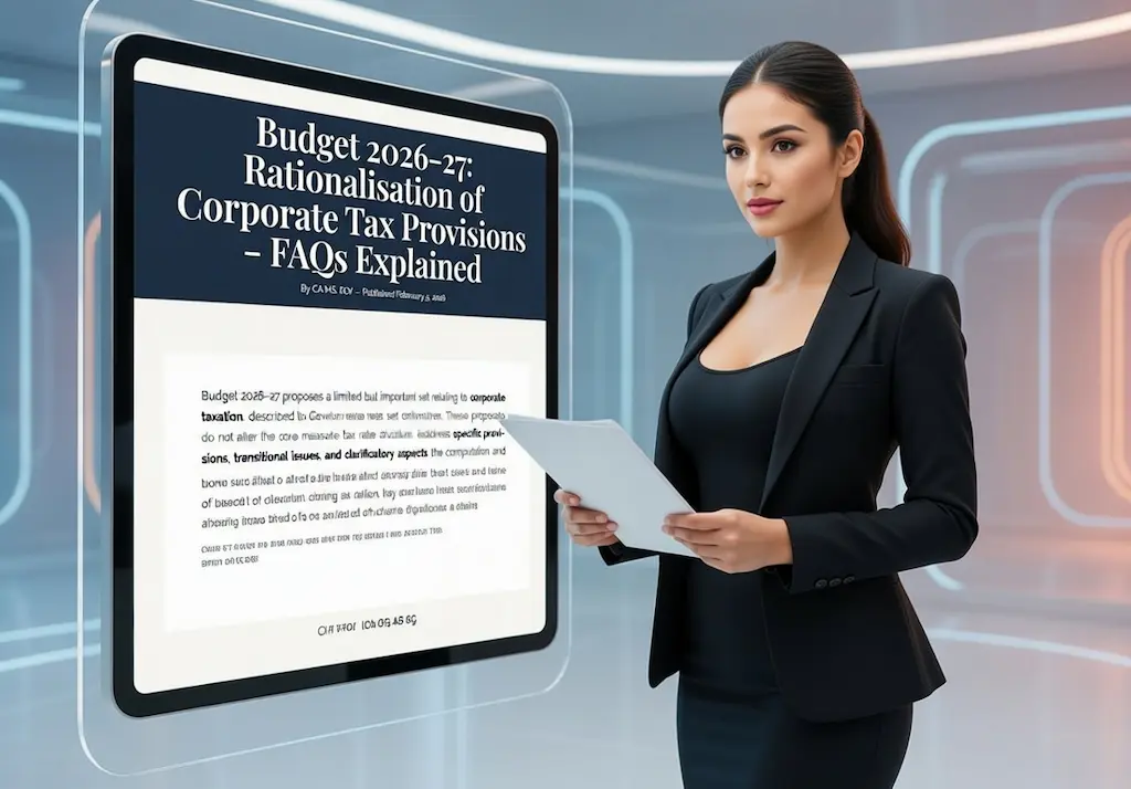 Official FAQs on corporate tax provisions under Budget 2026