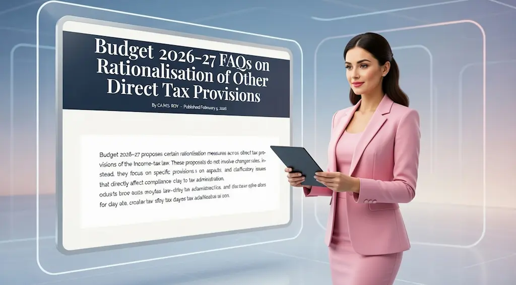 Official FAQs on other direct tax provisions under Budget 2026–27