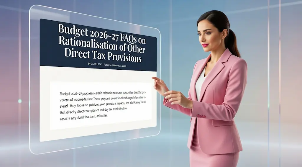 “FAQs on rationalisation of other direct tax provisions in Budget 2026–27