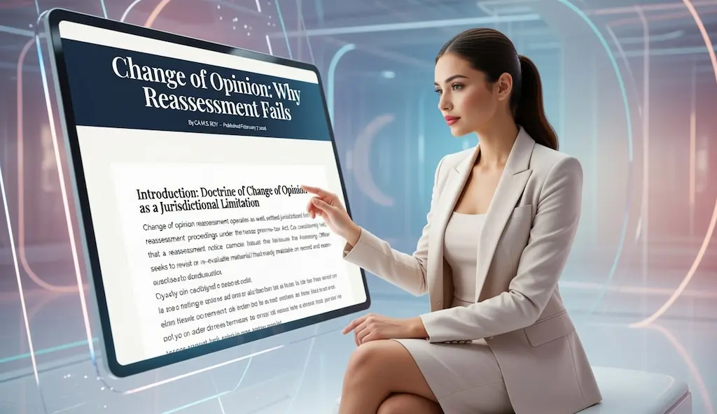 Change of opinion reassessment explained with legal principles under Income-tax law