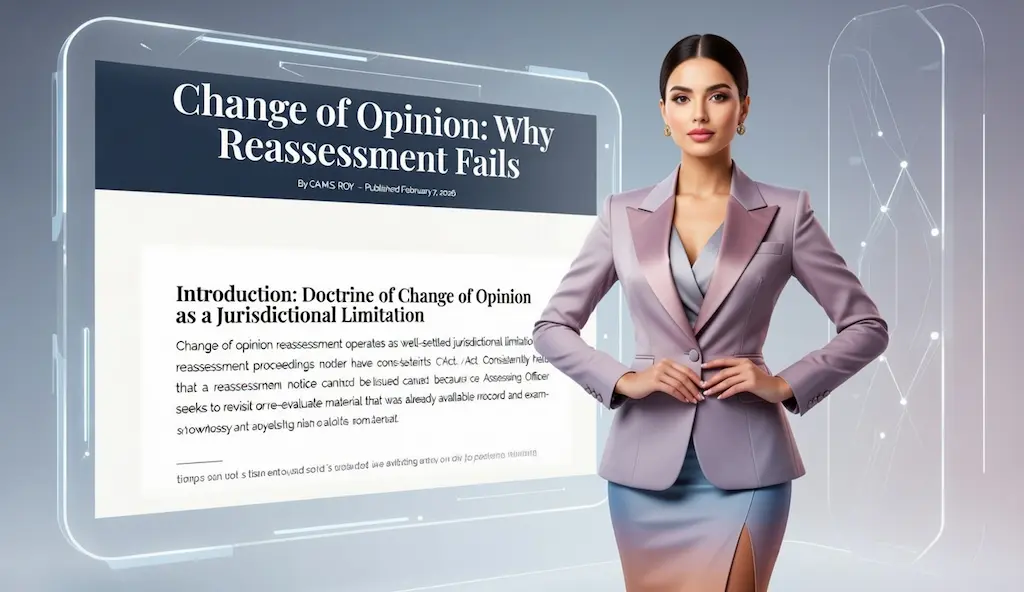 Why reassessment fails due to change of opinion and absence of fresh tangible material