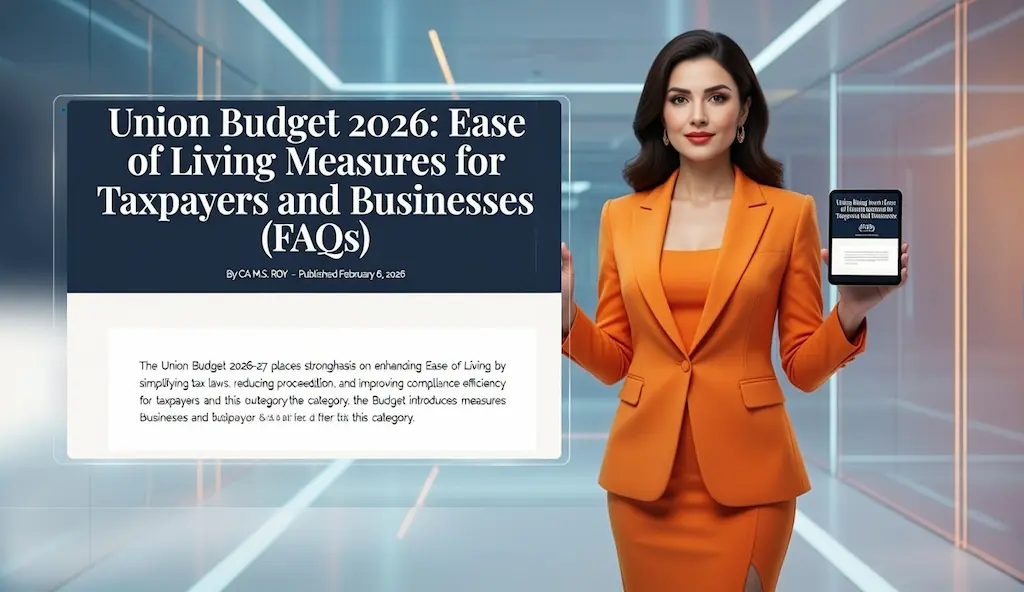Union Budget 2026 Ease of Living FAQs for taxpayers