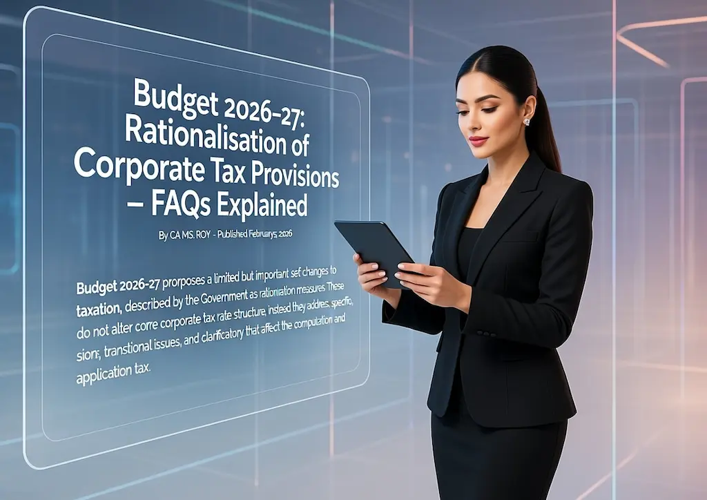 Budget 2026 corporate tax rationalisation FAQs overview