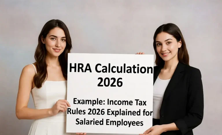 HRA calculation 2026 explained with example for salaried employees