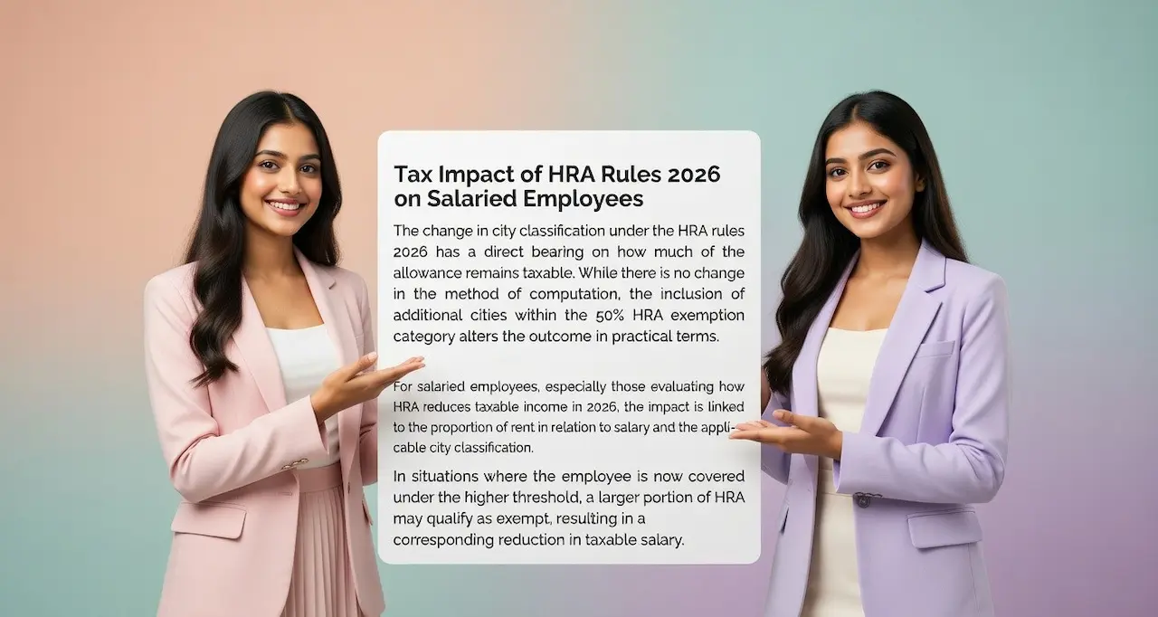 income tax rules 2026 impact on HRA and salary tax savings explained