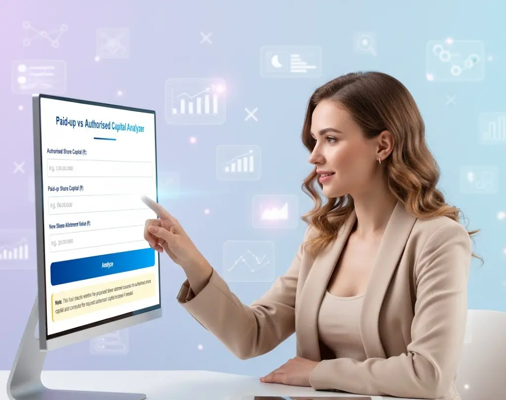check share allotment limit using authorised capital calculator tool