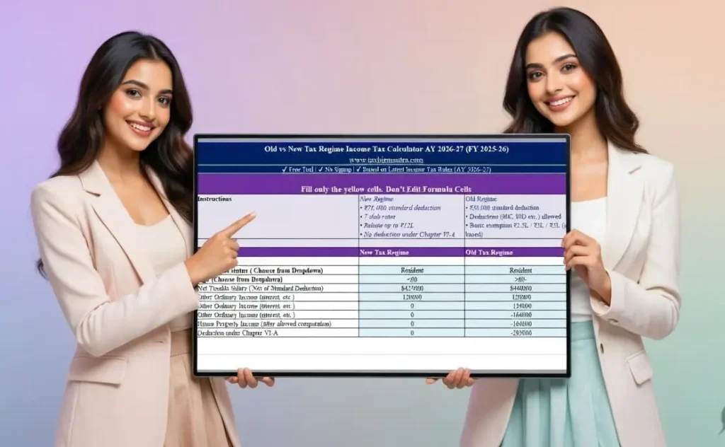 Old vs New Tax Regime AY 2026–27 income tax calculator