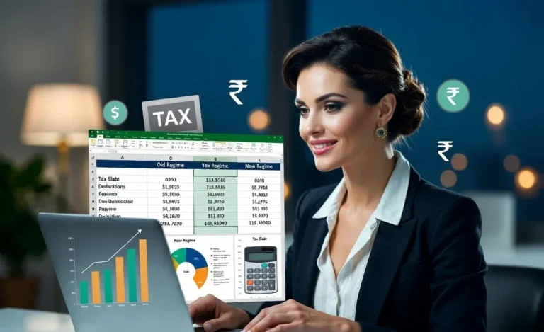 income tax calculator excel India old vs new regime comparison for salaried individuals