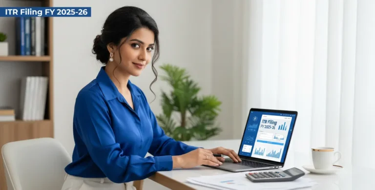 ITR Filing FY 2025-26 guide for salaried woman filing Income Tax Return online in India