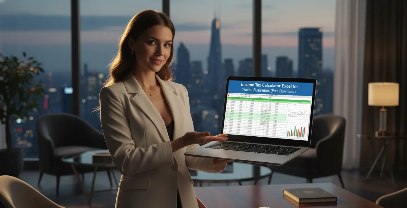 Income Tax Calculator Excel for Small Businesses AY 2026-27