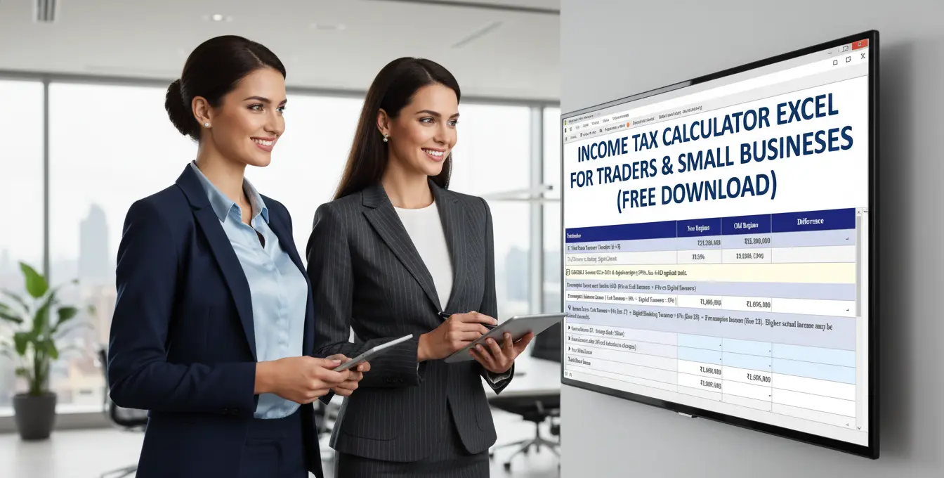 Section 44AD Tax Calculator Excel for Traders and Small Businesses