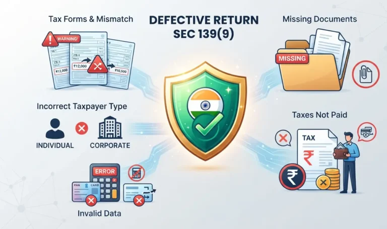Common reasons for a Defective Return Notice under Section 139(9)