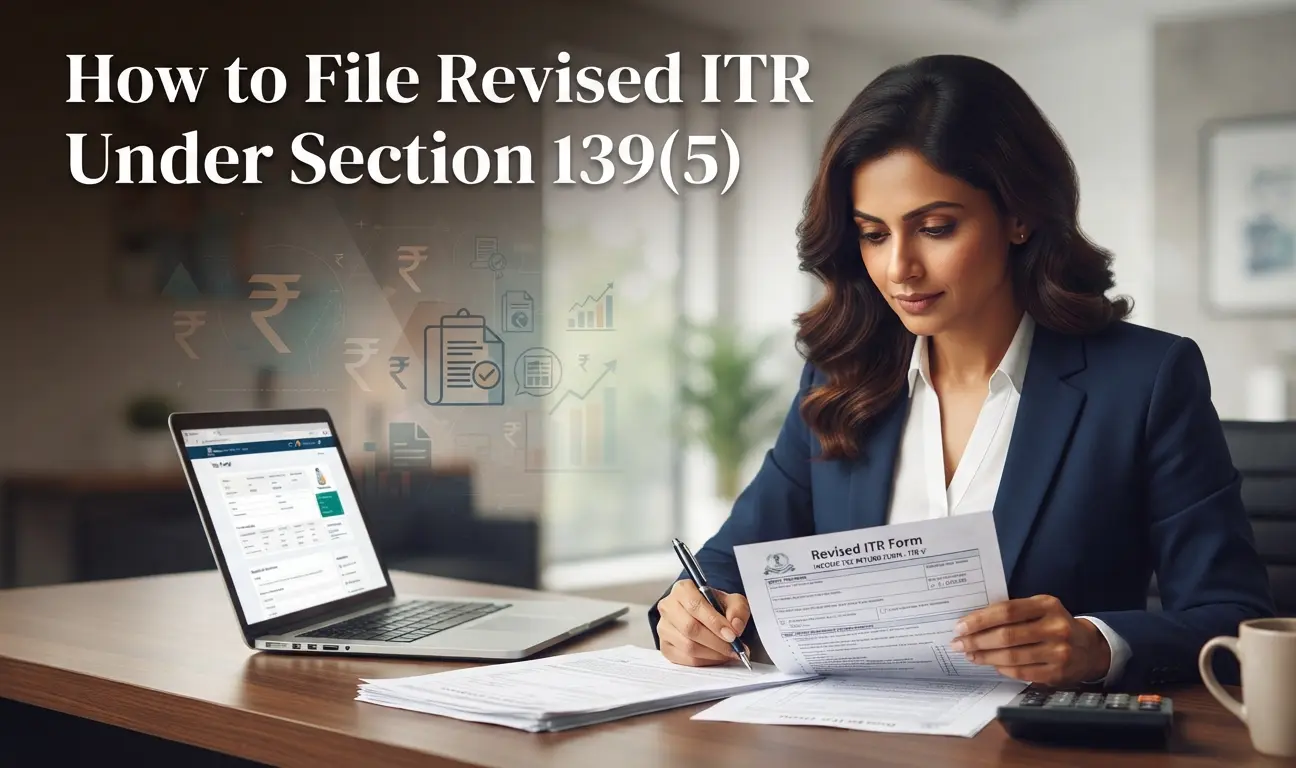Step-by-step process to file a revised income tax return online on the e-Filing portal