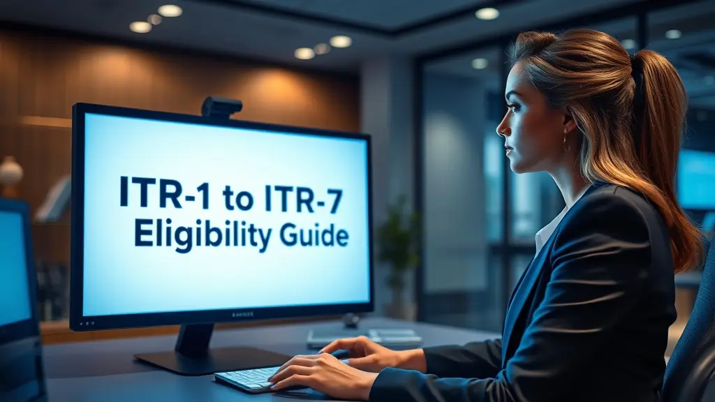 ITR-1 to ITR-7 eligibility guide for AY 2026-27