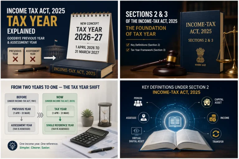 Income Tax Act 2025 Tax Year 2026-27 explained with previous year and assessment year comparison