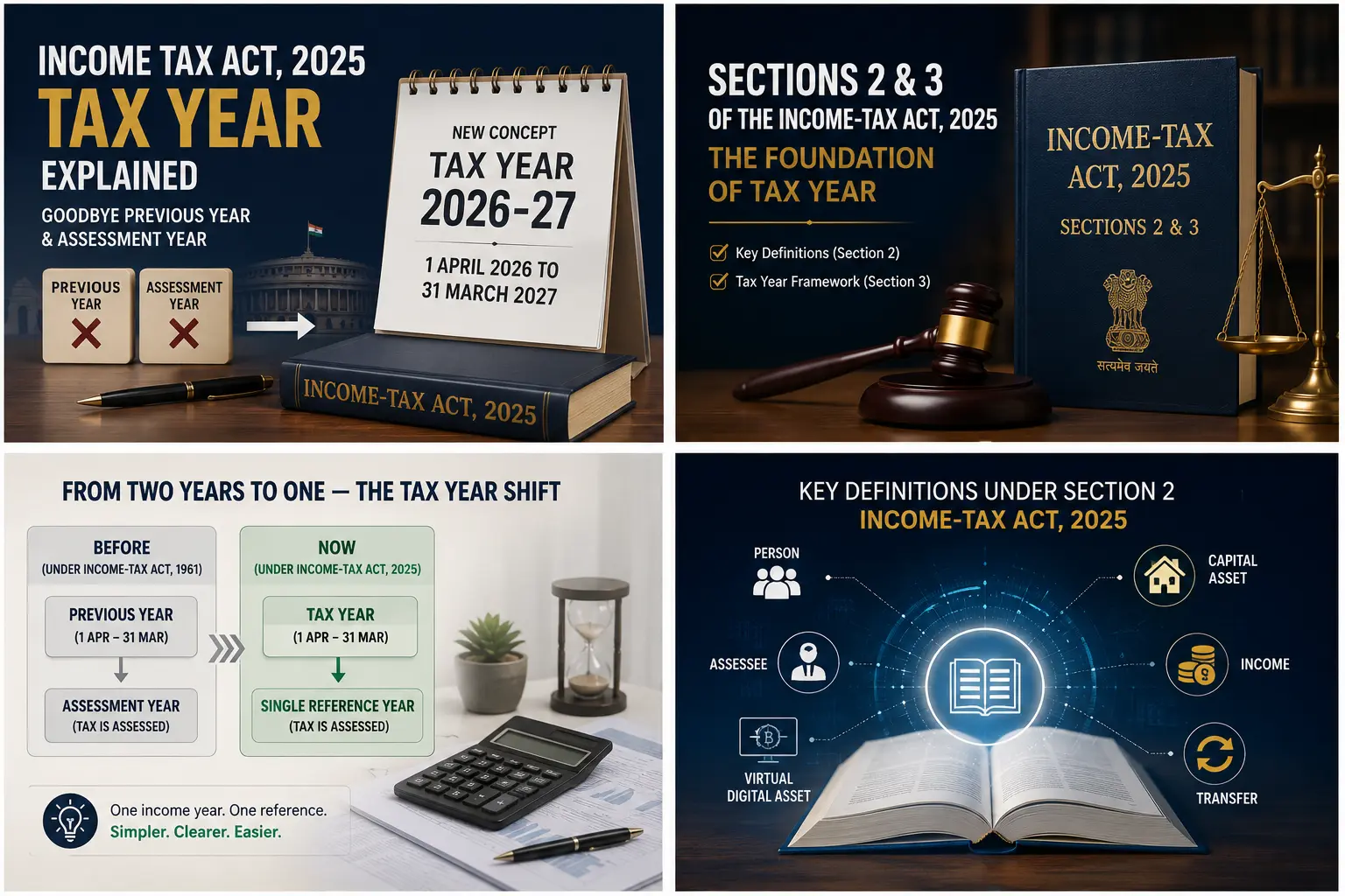 Income Tax Act 2025 Tax Year 2026-27 explained with previous year and assessment year comparison