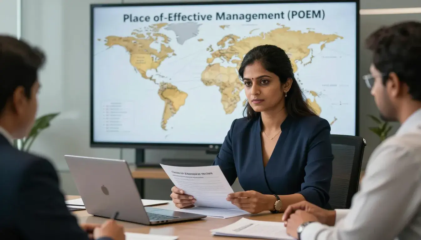 Place of Effective Management POEM for foreign company under Indian income tax