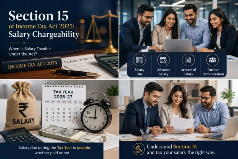 Section 15 Income Tax Act 2025 – taxability and chargeability of salary income