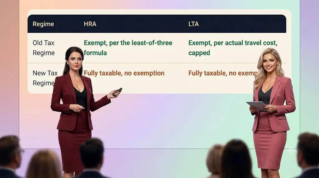 Tax regime rule affecting HRA and LTA exemptions