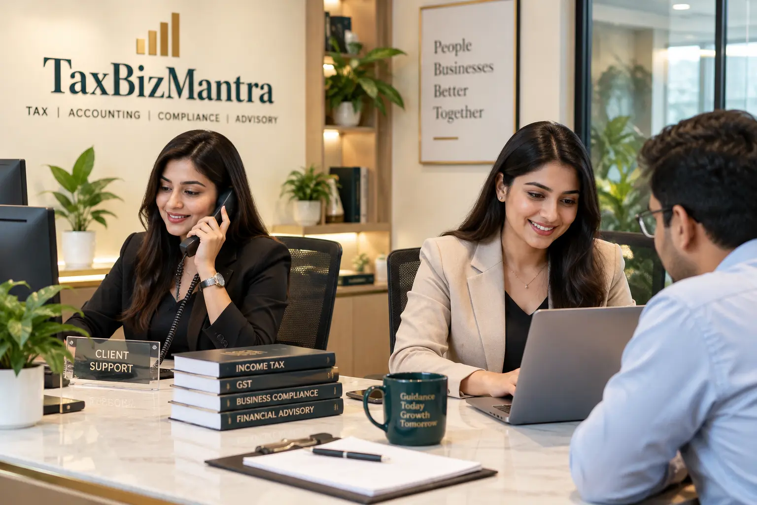 Tax and finance consultation with TaxBizMantra