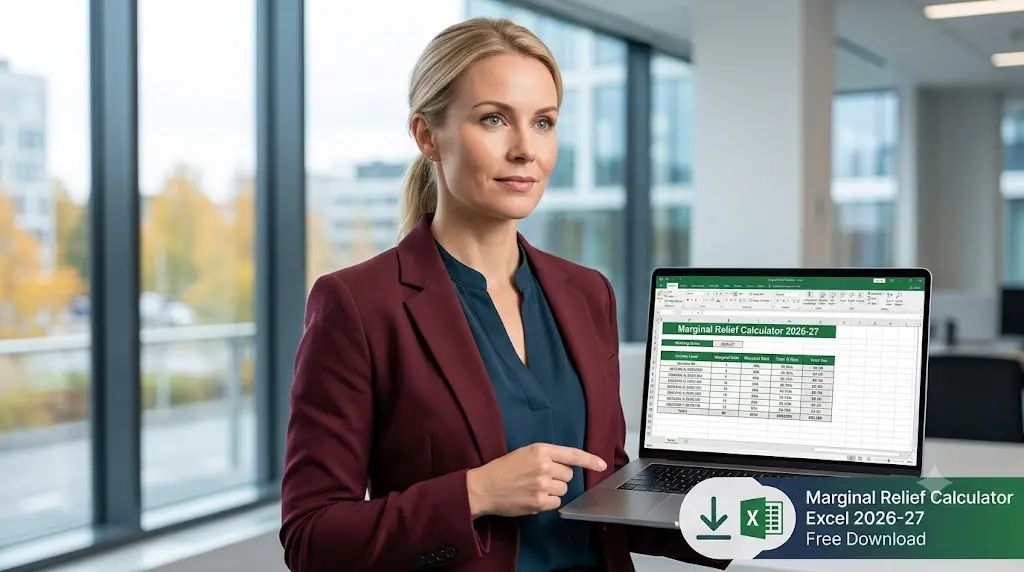 Download Free Marginal Relief Calculator Excel 2026-27 template