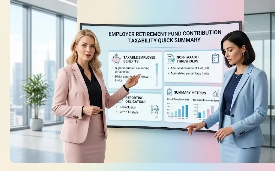 Quick summary of employer retirement fund contribution taxability