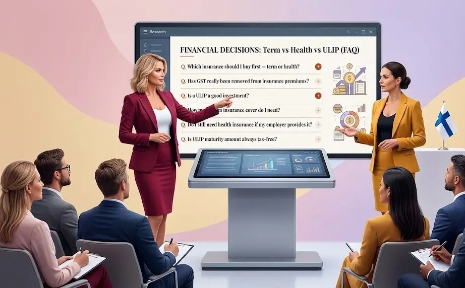 Frequently asked questions about term insurance, health insurance and ULIP