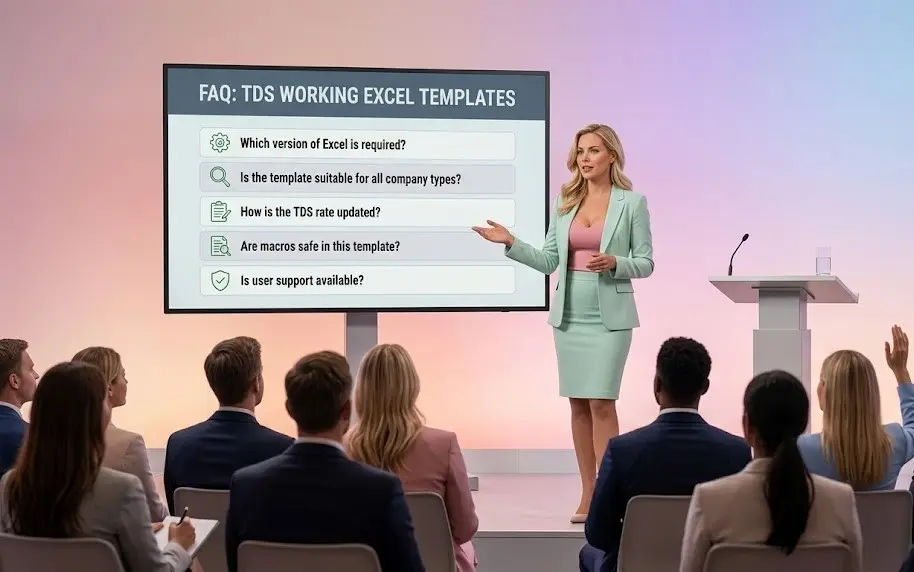 Frequently asked questions about TDS Working Excel Templates