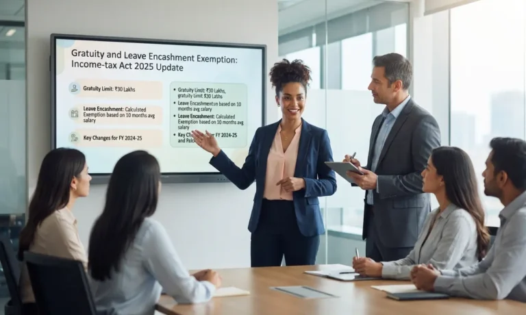 Gratuity and Leave Encashment Exemption Under Income-tax Act 2025 presentation by professional