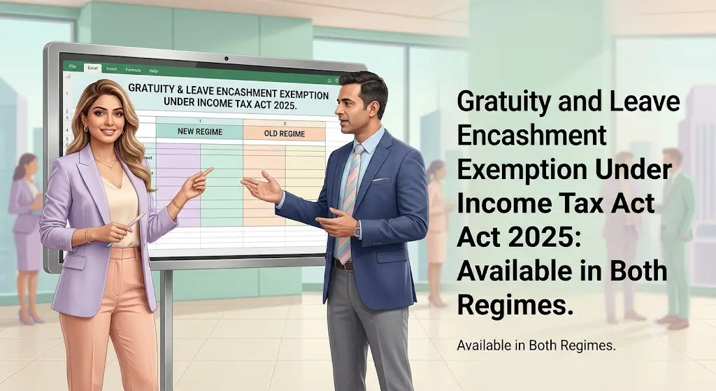 Gratuity and leave encashment exemption comparison under the Income-tax Act 2025