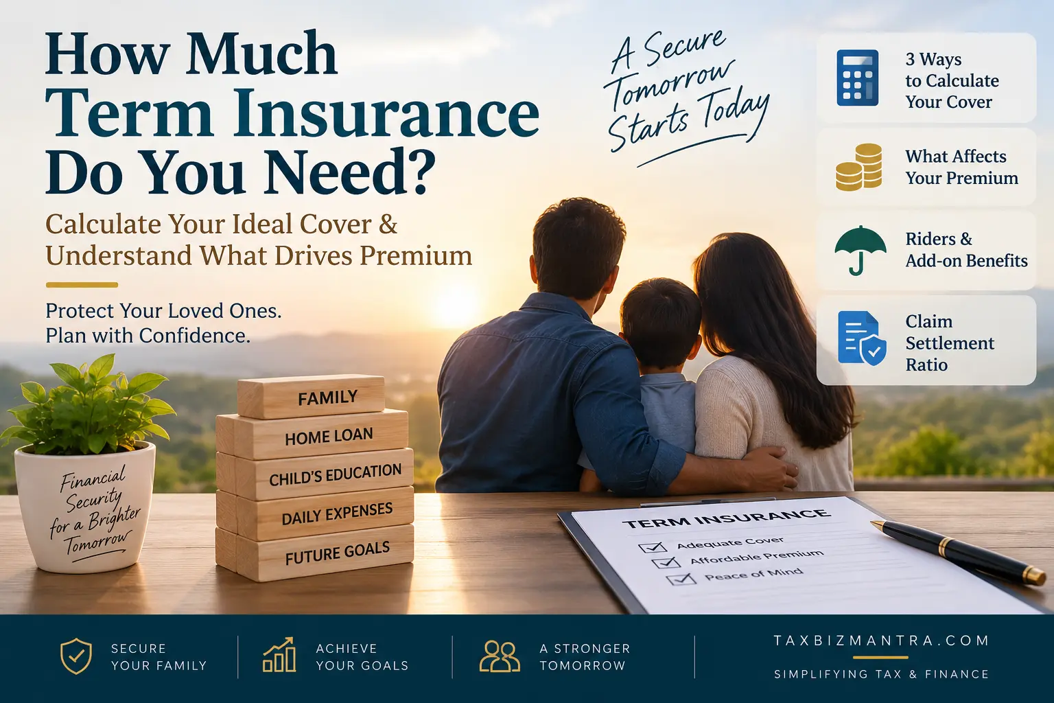 How much term insurance do you need? Guide to calculating ideal term insurance cover, premium factors, riders and claim settlement ratio