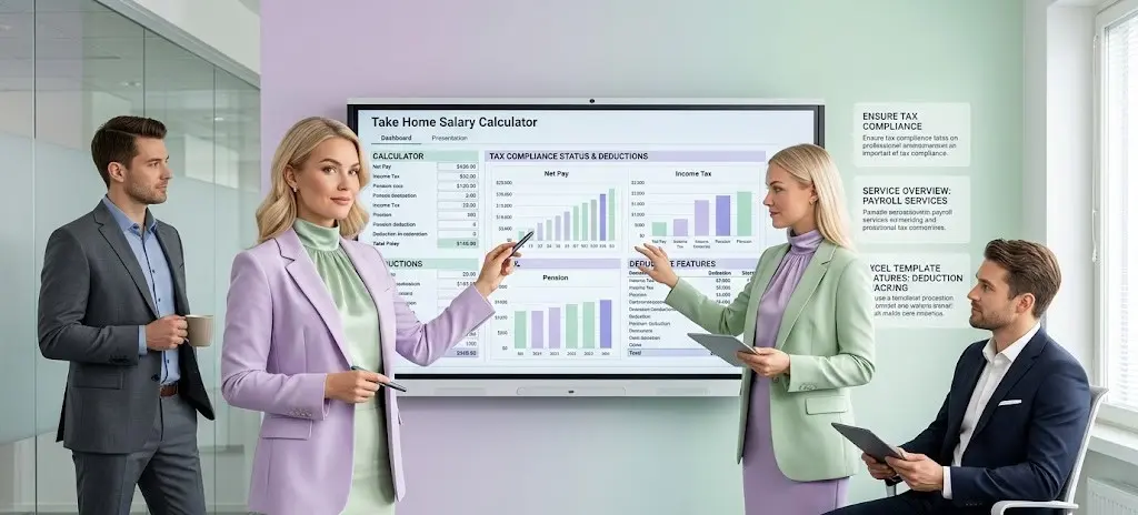 In Hand Salary Calculation Excel Template for estimating monthly take-home salary