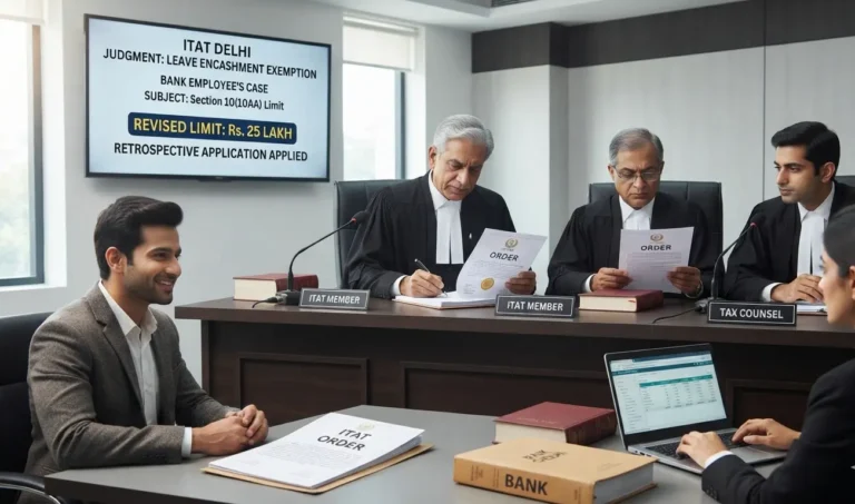 Leave Encashment Exemption for Bank Employees — ITAT Delhi